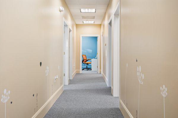 Hallway leading to our therapy/medication management rooms...