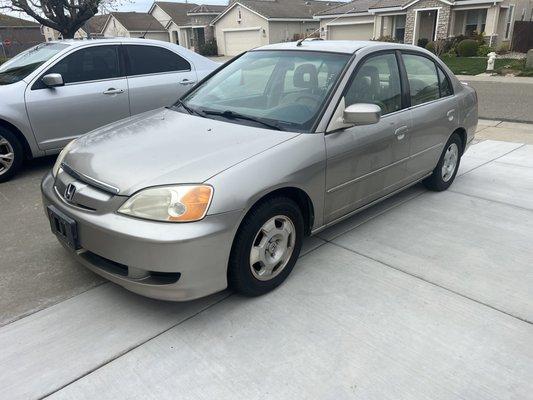 Before the tint.  Groupon 5 window deal only covers the back glass and rear doors, not the front doors?!