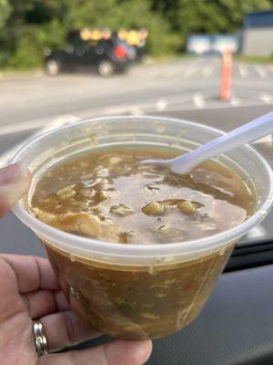 Hot & Sour Soup- good... it is a favorite of mine