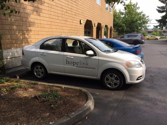 HopeLink offers transportation services for those in need.