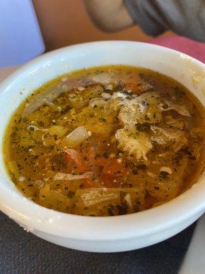 Meatball soup - oily but good