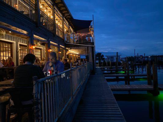 Dining NGTON on the dock