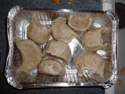 Steamed Dumplings appetizer, at Wah Lung's in Bristol, CT.