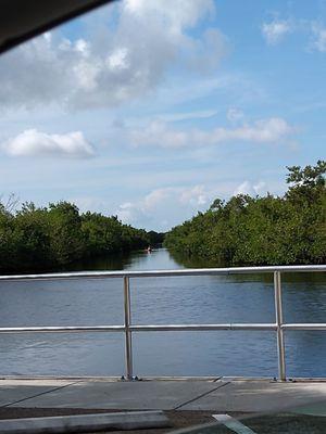 River. Kayak and paddle boards available for rent on the weekend only