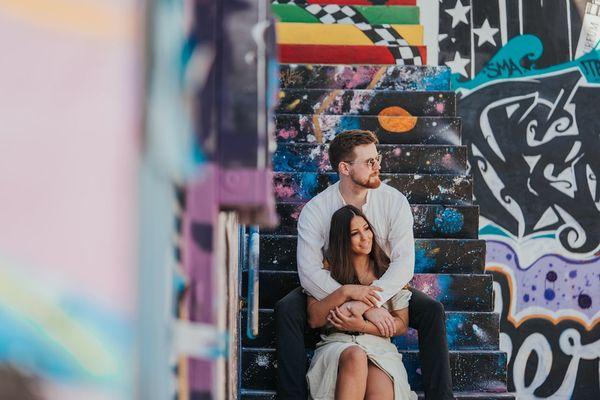 Engagement photography urban street vibes look at Wynwood, Fl. #miamiphotographer #engagementphotographer #wynwoodphotographer