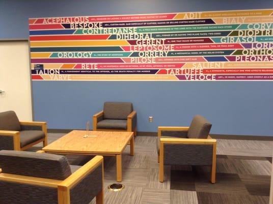 New study area for groups in the renovated library