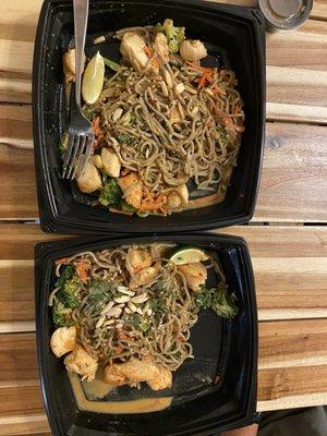 Enlightened Spicy Peanut Chicken With Soba Noodles