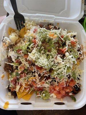 Chorizo nachos