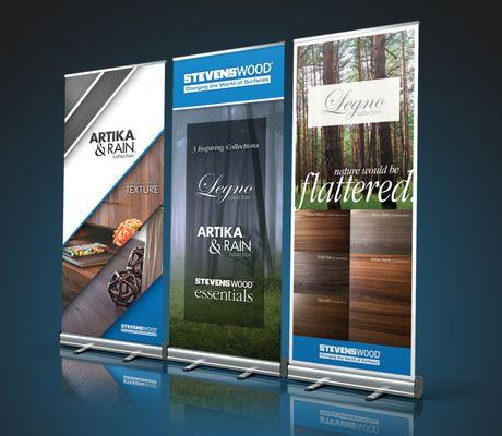 Stevens Woods pop-up banner trade show displays