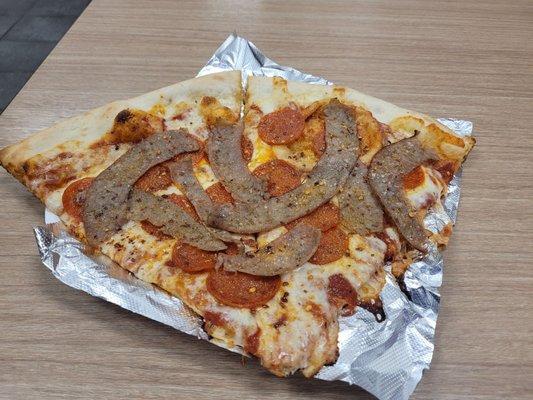 Sausage and Pepperoni slices