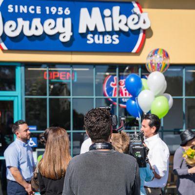 CEO & Lead Videographer, Jason, On Production With Jersey Mikes Sandwiches