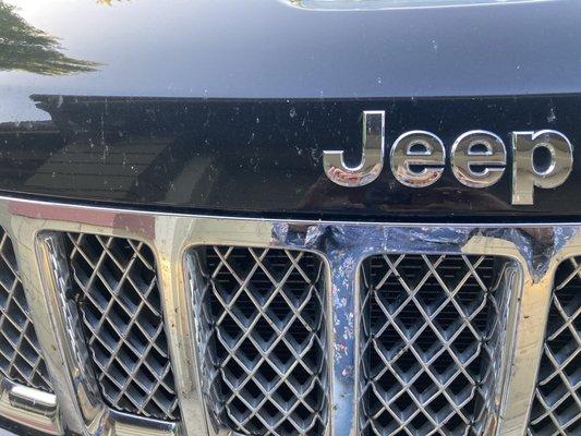 My Jeep "after" going through the car wash.