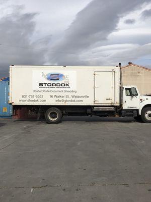 Onsite shredding truck