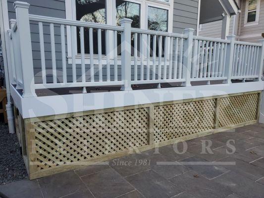 This beautiful Trex deck in Alexandria, VA is the perfect place to relax and entertain. It features a spacious seating area, a built-in gril