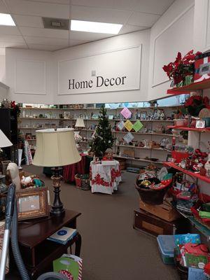 The Home Decor section speaks for itself, but here one can also find seasonal items.