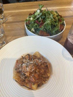 tagliatelle and idaho valley greens