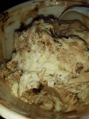 Coconut ice cream - you can seek the chunks of almond and coconut. My new favorite!