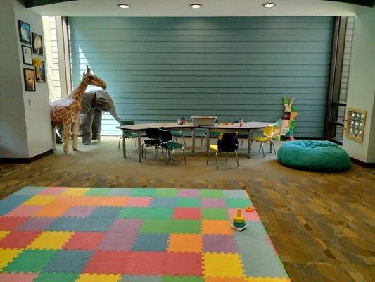 Sensory play room for children, great for quiet play and reading!