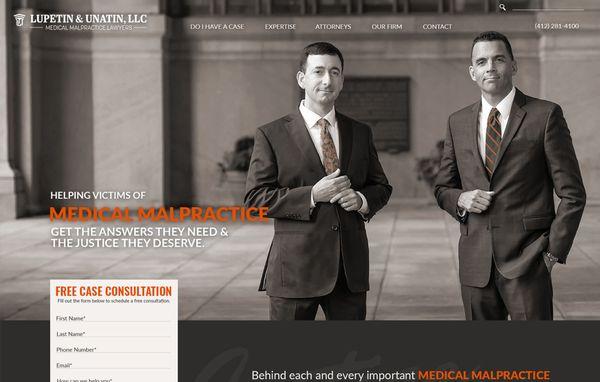 Medical Malpractice Attorneys website