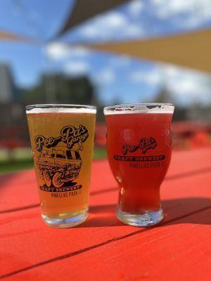 Blonde ale and strawberry blonde ale