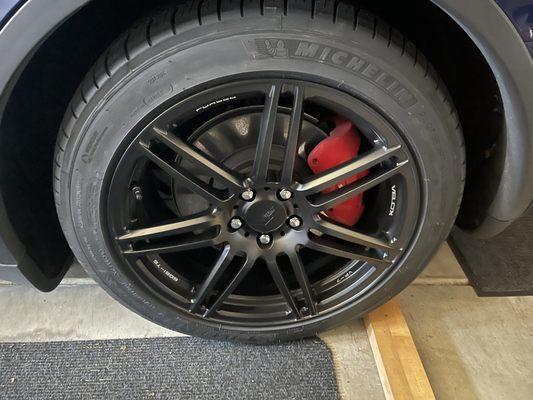 Velox wheels and tires ordered through Costco and installed at Carmel Mtn. Ranch tire center.