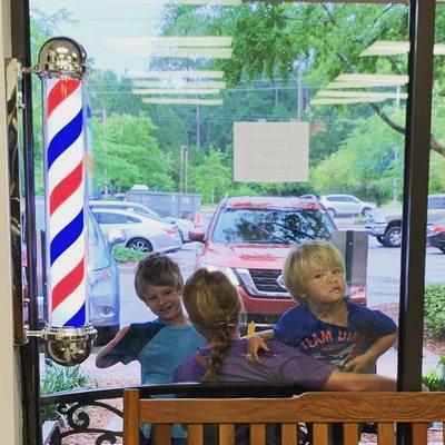 This little guy was ready for a haircut.