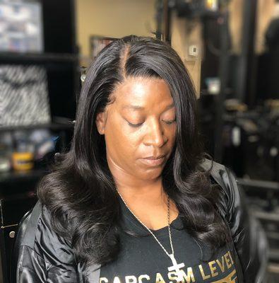 Lace Frontal Install Using Convé Hair Extensions