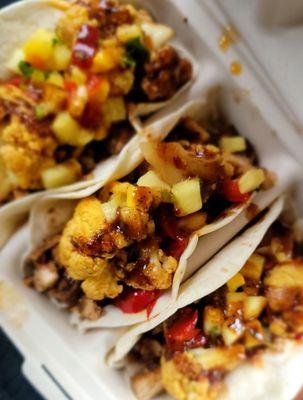 Jerk chicken tacos