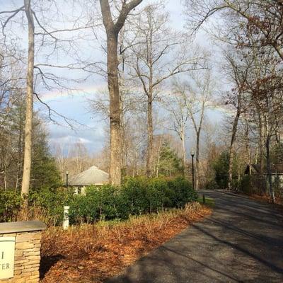 Rainbow over Adawehi Healing Center