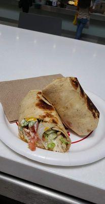 Santa fe chicken wrap