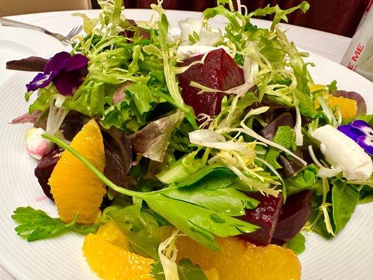 Orange Beet salad. For 2!