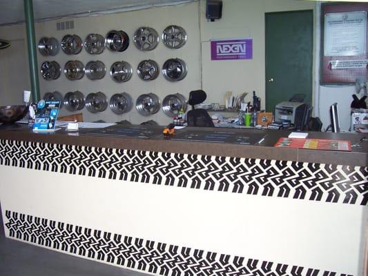 Our service counter