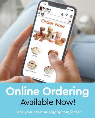 We have on line ordering or delivery thru Doordash.