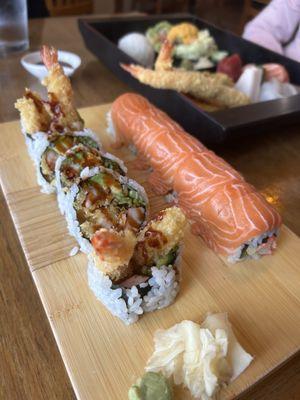 328. Gold Dragon Roll, 87. Shrimp Tempura Roll