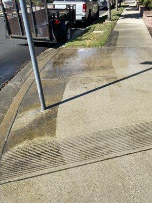 Driveway Cleaning Before & After