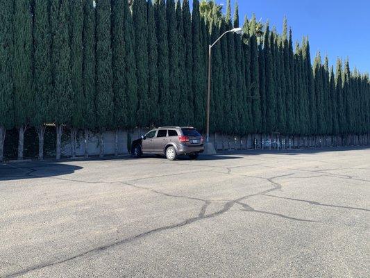 Beautiful Cyprus wall next to the church.