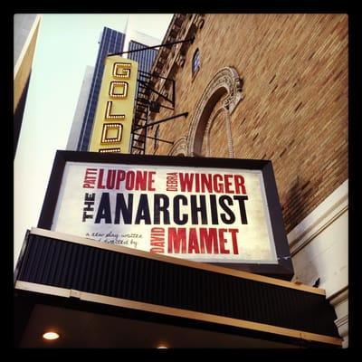 Marquee at the John Golden Theater (11/13/2012)