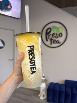 mango smoothie with lychee