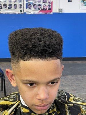 Flat top fade