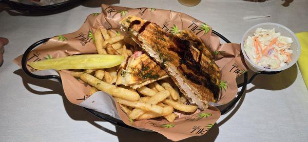 Panini with fries