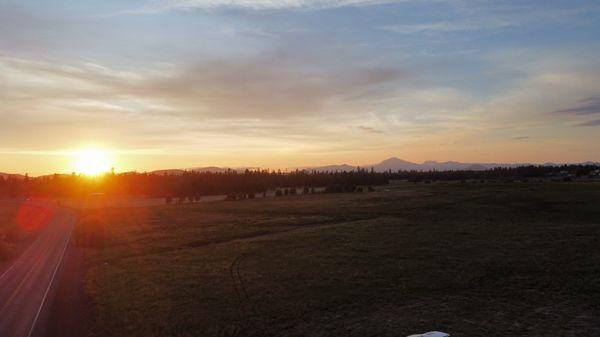 Beautiful sunset of wetlands