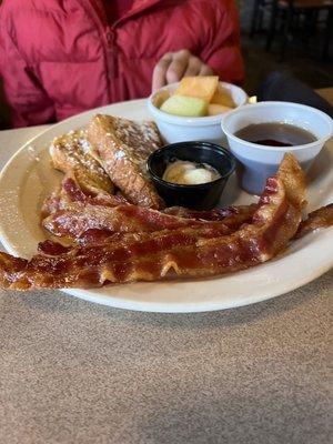 Kids' French Toast w/Bacon 4.5 stars!