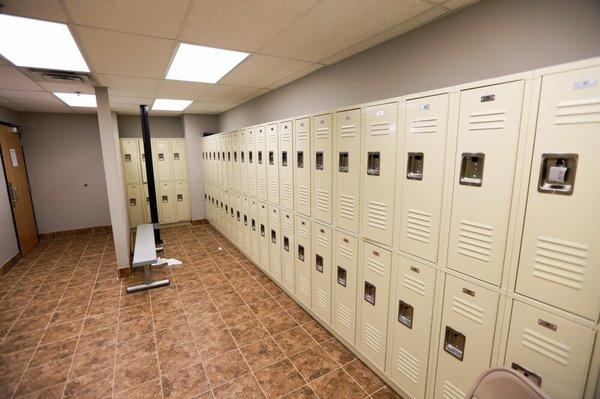 New and spacious locker rooms!