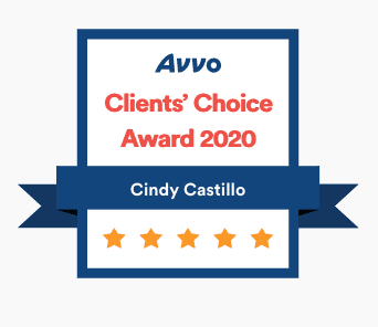 Avvo Clients choice 2020 Cindy Castillo of Castillo Law Phoenix AZ