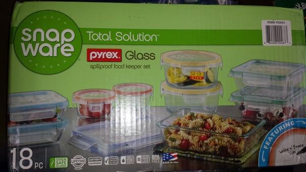 18-piece Pyrex Glass -$17.99