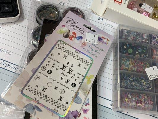 Nail art stickers for $3!!!