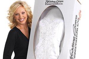 We are an authorize dealer for Wedding Gown Preservation Company!