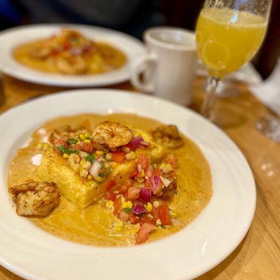 Shrimp and grits. The whole dish was delicious and well put together! Definitely will get again.