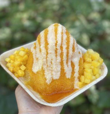 Lilikoi & Mango Snow Ice Cap Shave ice - yes, yes, yes!