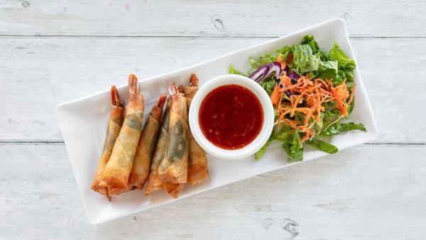 1c. Shrimp & Basil Egg Rolls